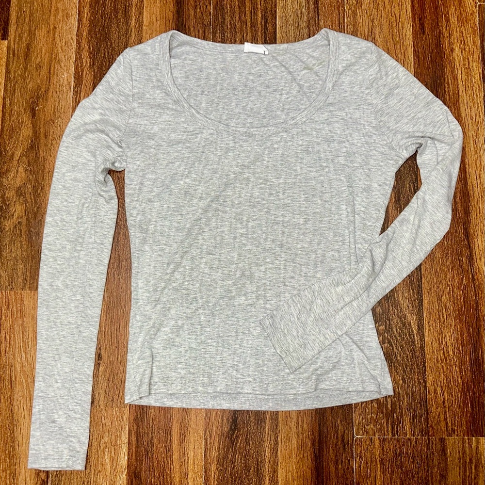 Cotton On Light Gray Long Sleeve Tee